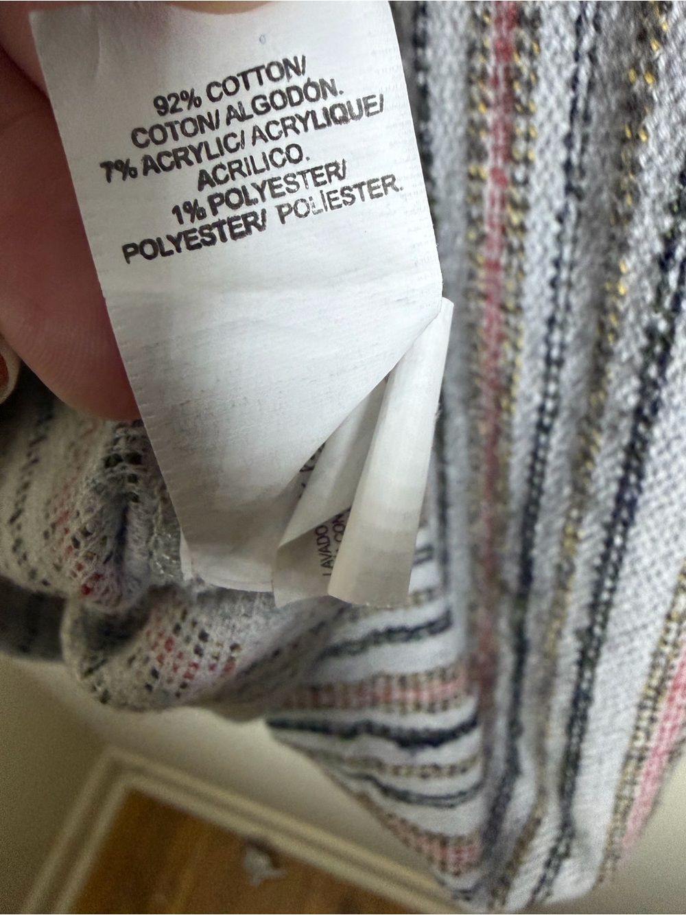 Lucky Brand Baja Striped Pullover Hoodie Men’s Medium Gray Cotton Blend - Picture 11 of 11